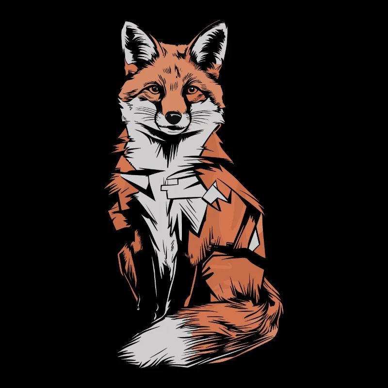 Fuchs Künstlerisches Design mit Stil