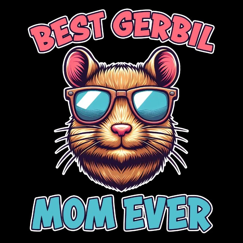 Gerbille disant Gerbille Maman Drôle Gerbille Cadeau