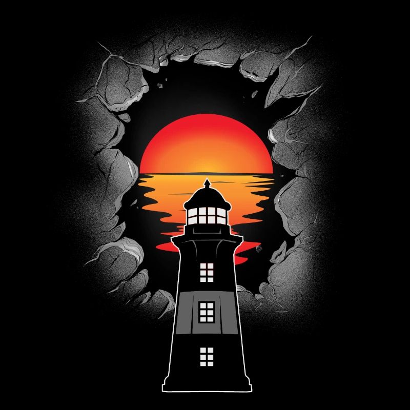 Phare phares coucher de soleil maritime