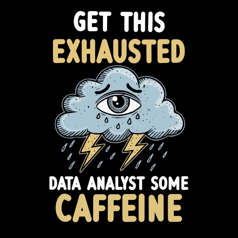 Exhaustion Burnout Overworked Data Analyst