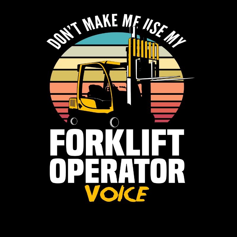Gabelstaplerfahrer Stimme Retro