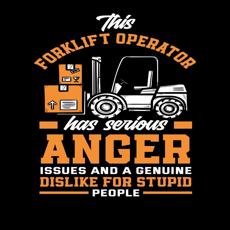 Gabelstaplerfahrer Wut Probleme Dumme Leute