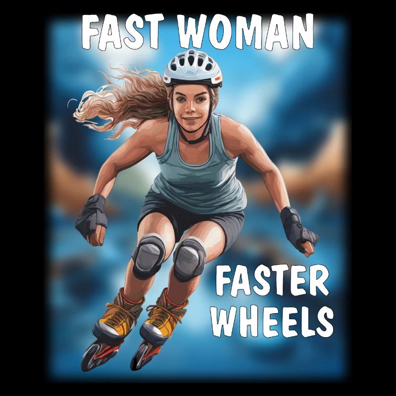 FEMME RAPIDE, ROUES PLUS RAPIDES
