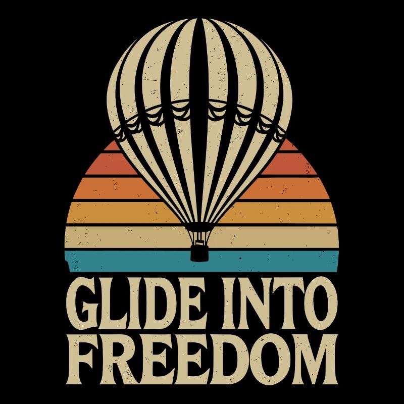 Hot Air Balloon Inspirational Message Glide In