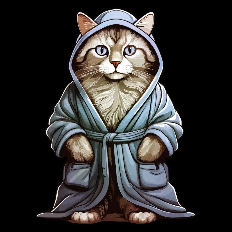 CAT BATHROBE