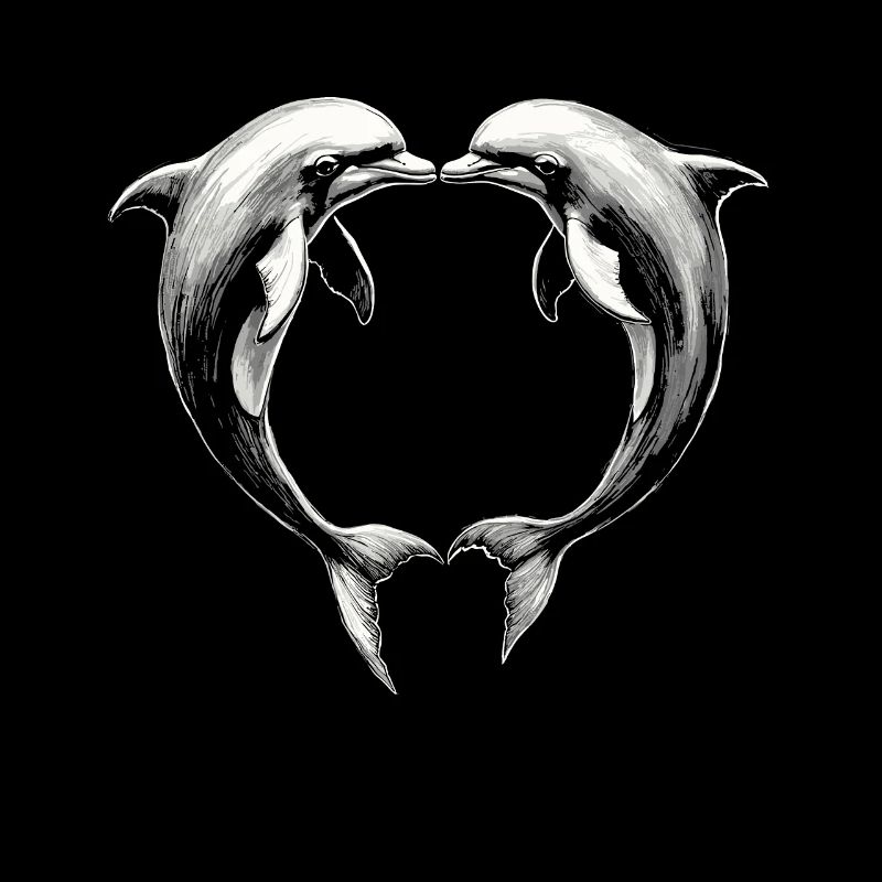 Dolphin, Cute Dolphins, Heart
