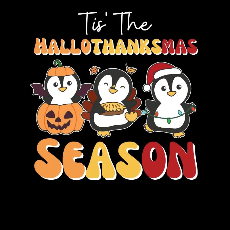 Tis' le pingouin de saison Hallothanksmas