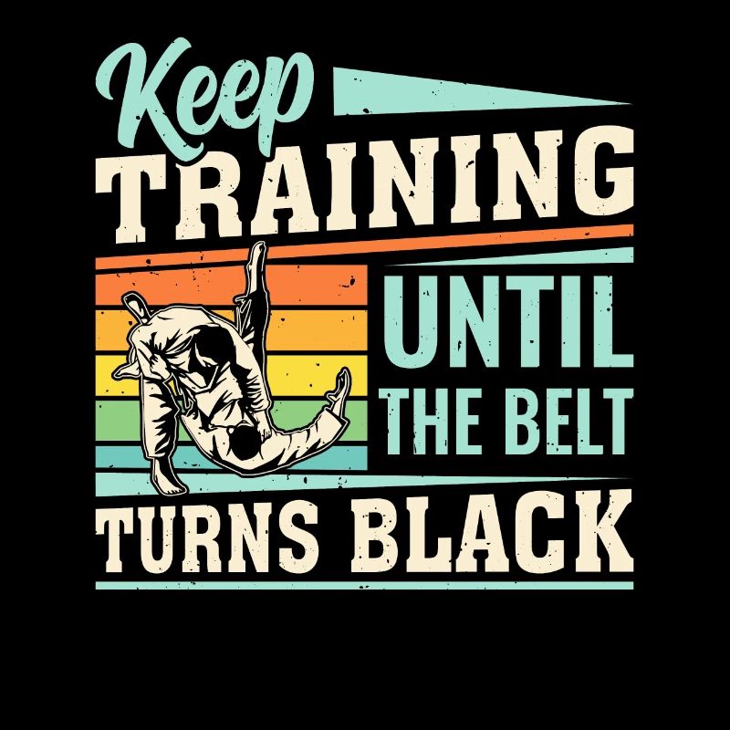 Keep training until the belt turns black - Judo fi