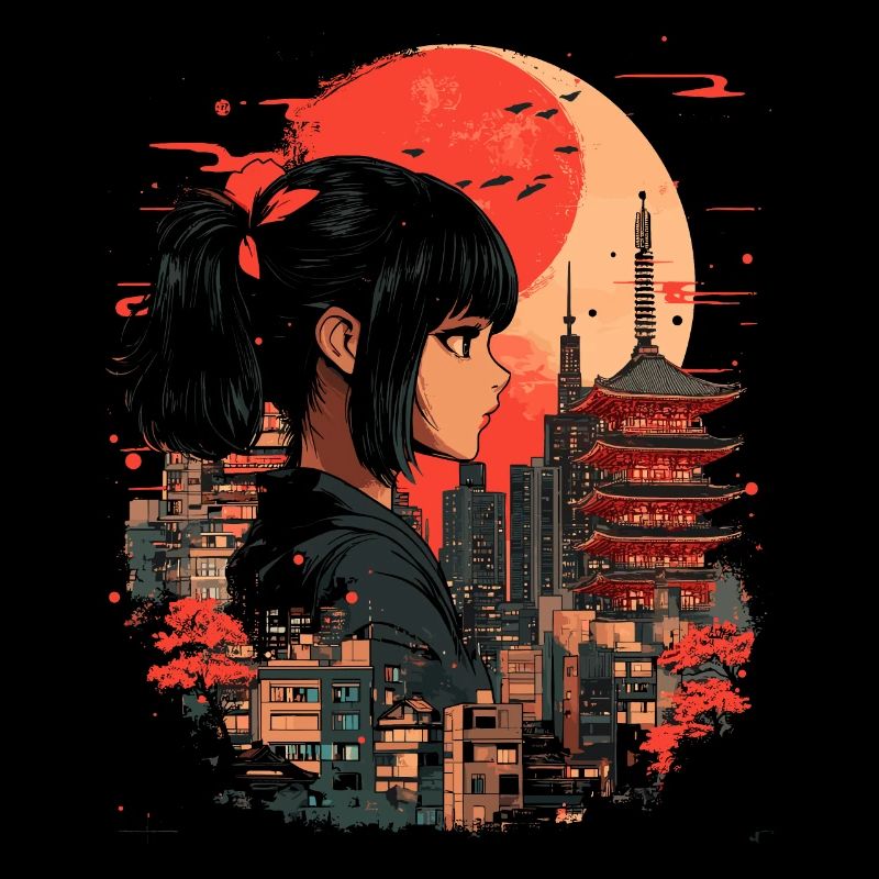 Anime Mädchen Japan