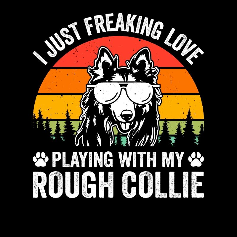 J’adore jouer avec mon Rough Collie