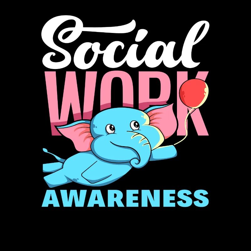 Soziale Arbeit Bewusstsein mit Elefant