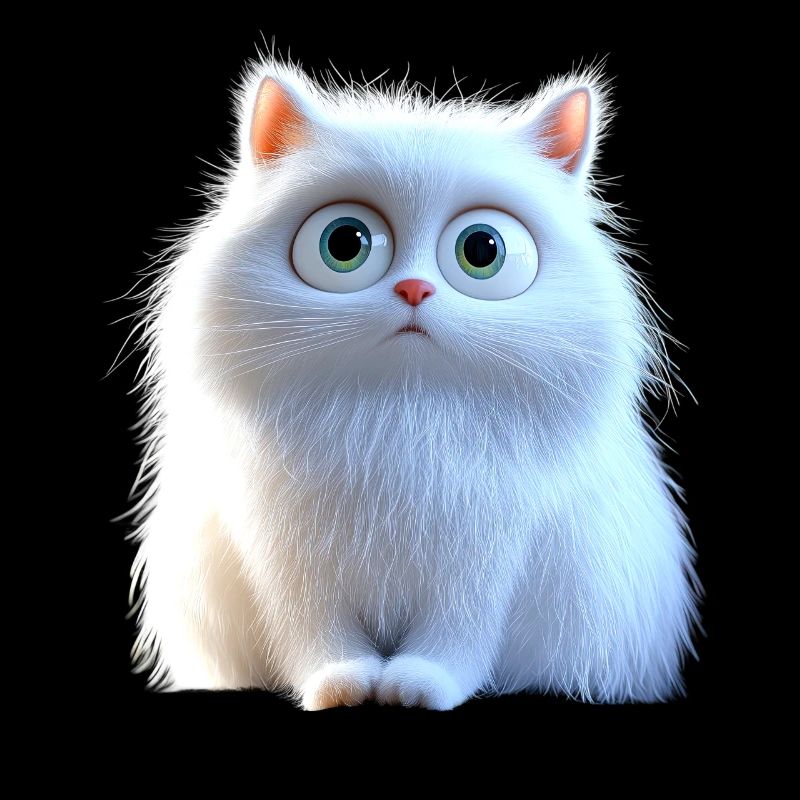 Chat Angora Blanc Chat Angora Chats Angora Mignons