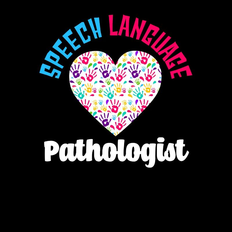 Speech Language Pathologist Herz Handabdrücke