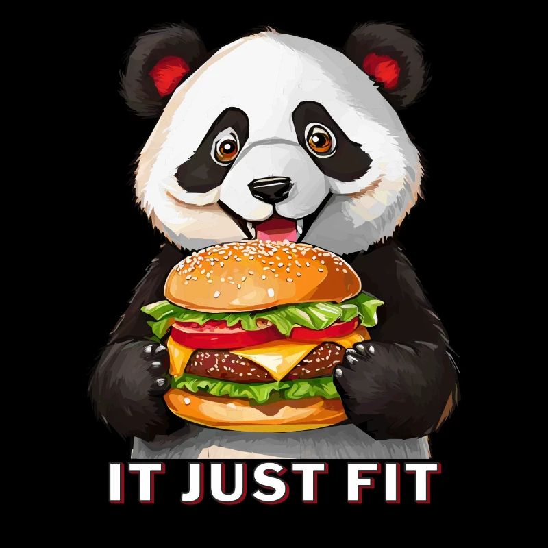 PANDA BEAR BURGER IT JUST FIT