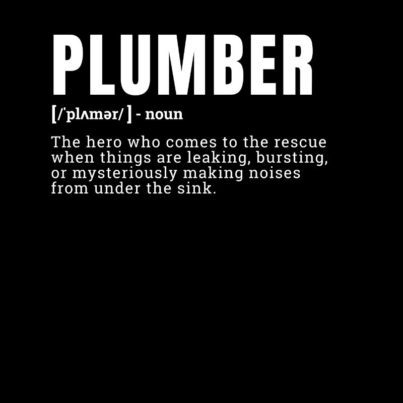 Funny Plumber Definition Hero Occupation Pride Occ