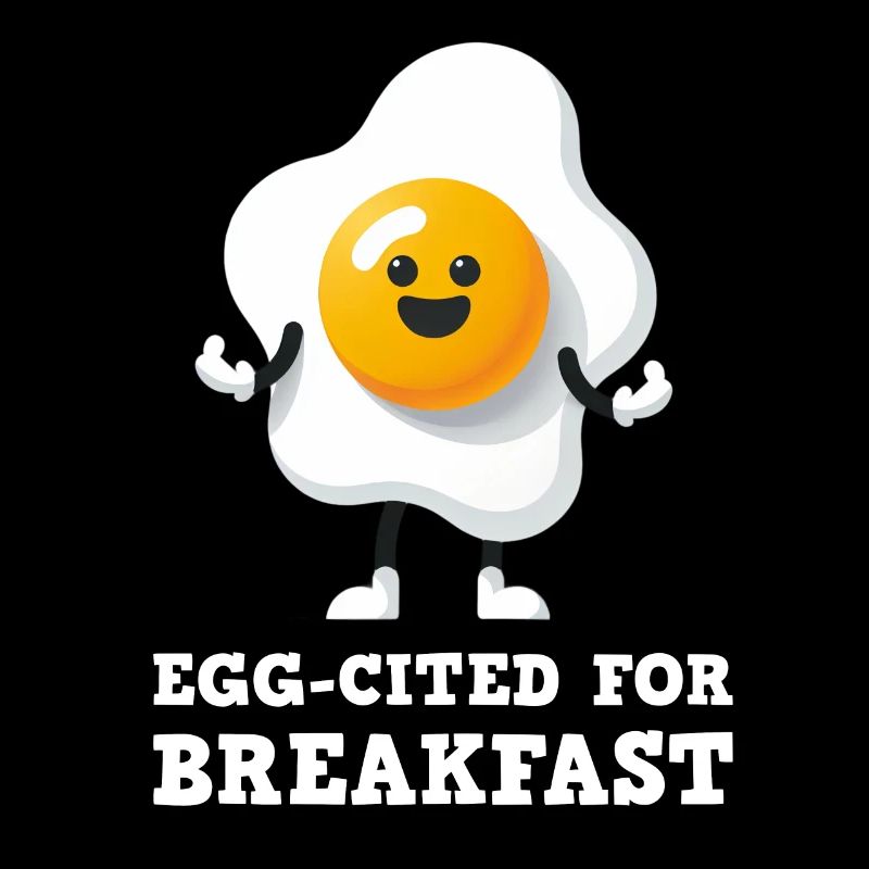 Egg-cited for Breakfast Cute Egg