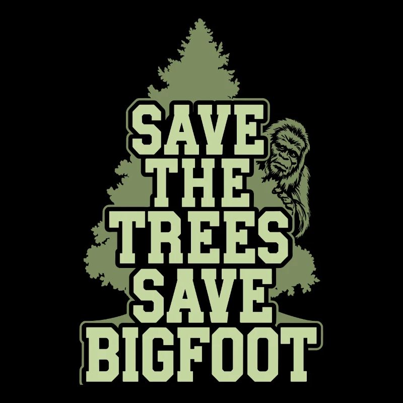 Bigfoot croyant Sasquatch Cryptide Créature de la forêt