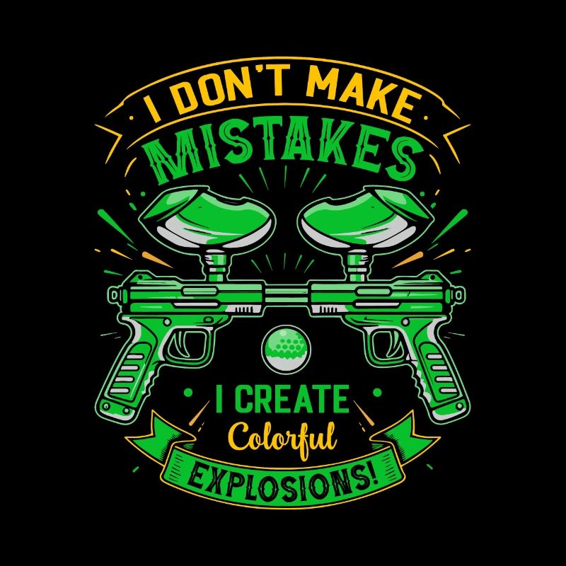 Ich mache keine Fehler; Ich erschaffe bunte Explosionen