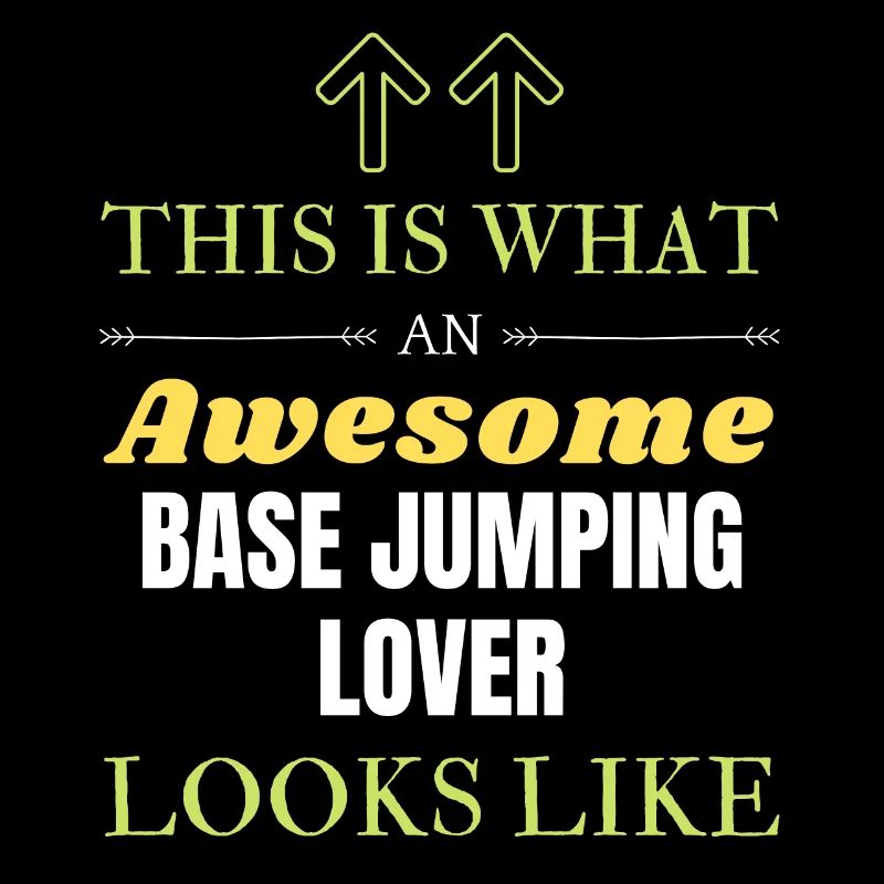 This is what an awesome BASE jumping lover looks l