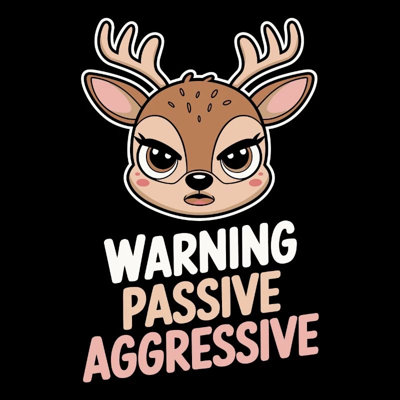 Caution Passive Aggressive Deer