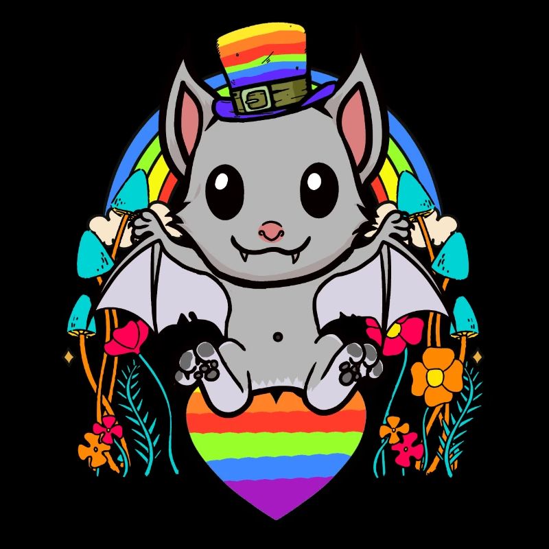 LGBT Gay Pride Bat Drapeau arc-en-ciel