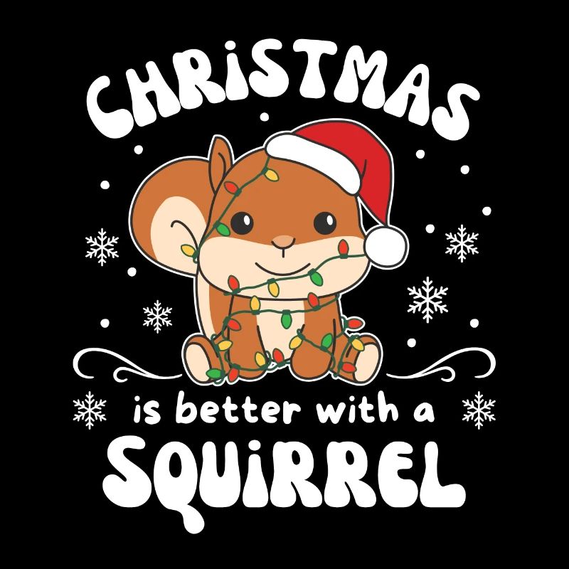 Weihnachten ist besser mit einem Eichhörnchen