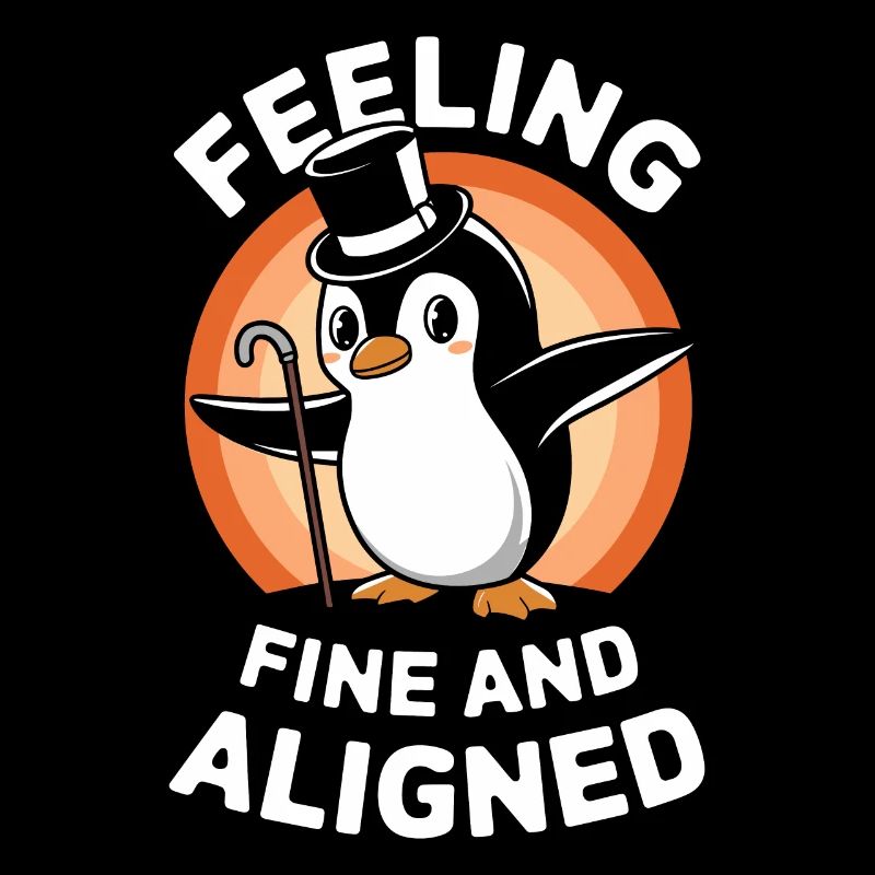 Feeling Fine And Aligned Pinguin Charmant