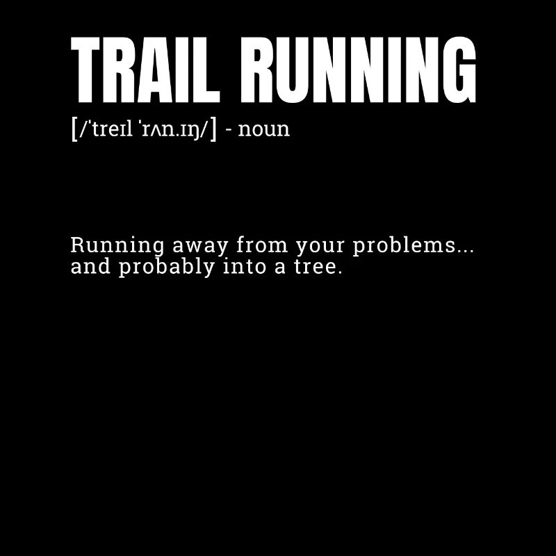 Drôle de course sur sentier Courir dans un arbre