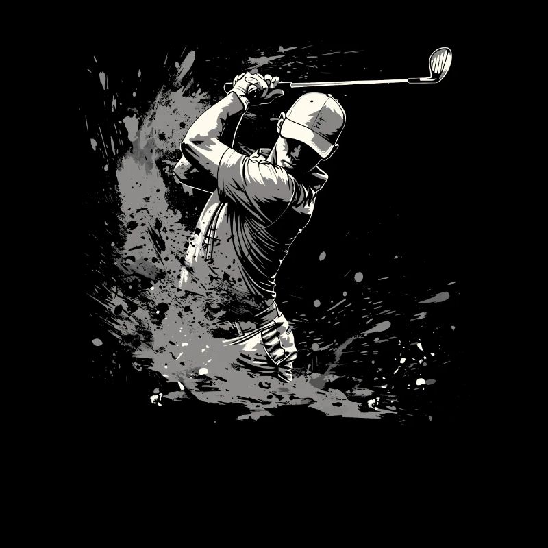 Golfer Zeichnung