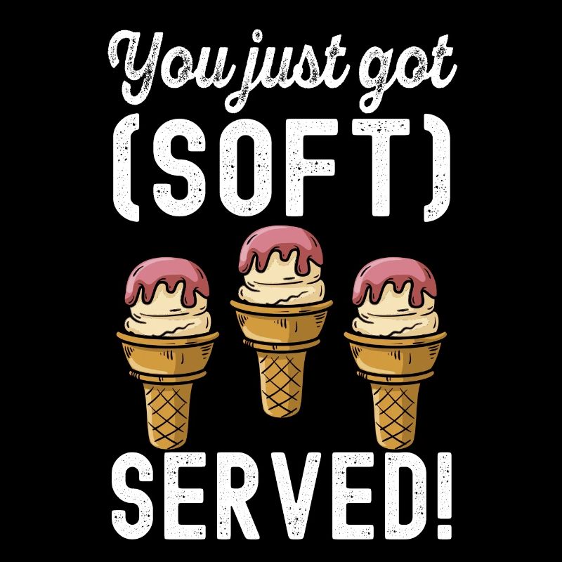 Du hast weich servierte Eisbecher Frozen Cream
