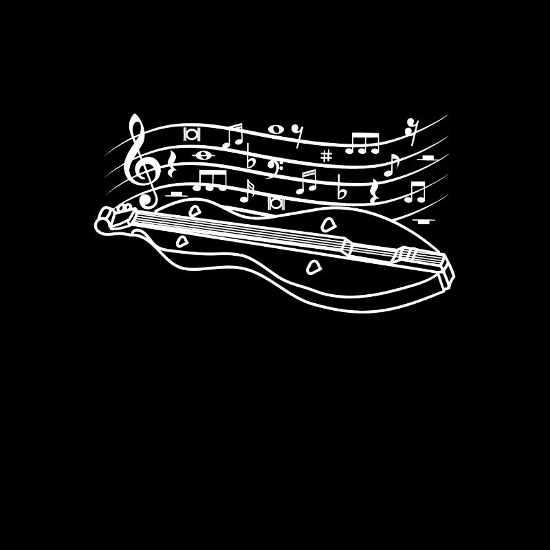 Drawn line art Dulcimer