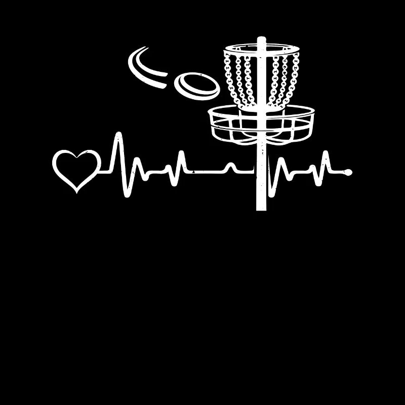 Disc Golfer Disc Golfing - Disc Golf Heartbeat Hea