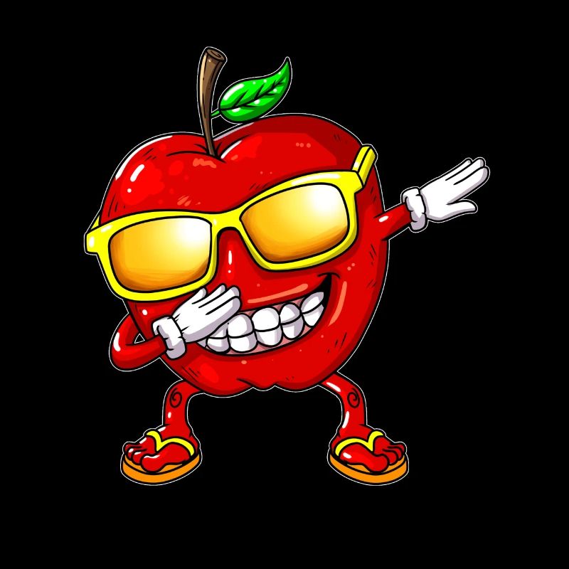 Apfel Dabbing Apfelbaum Dab Frühling Apfeloutfit