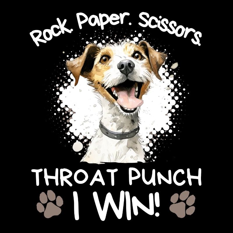 Roche Papier Ciseaux Jack Russell Terrier Humour