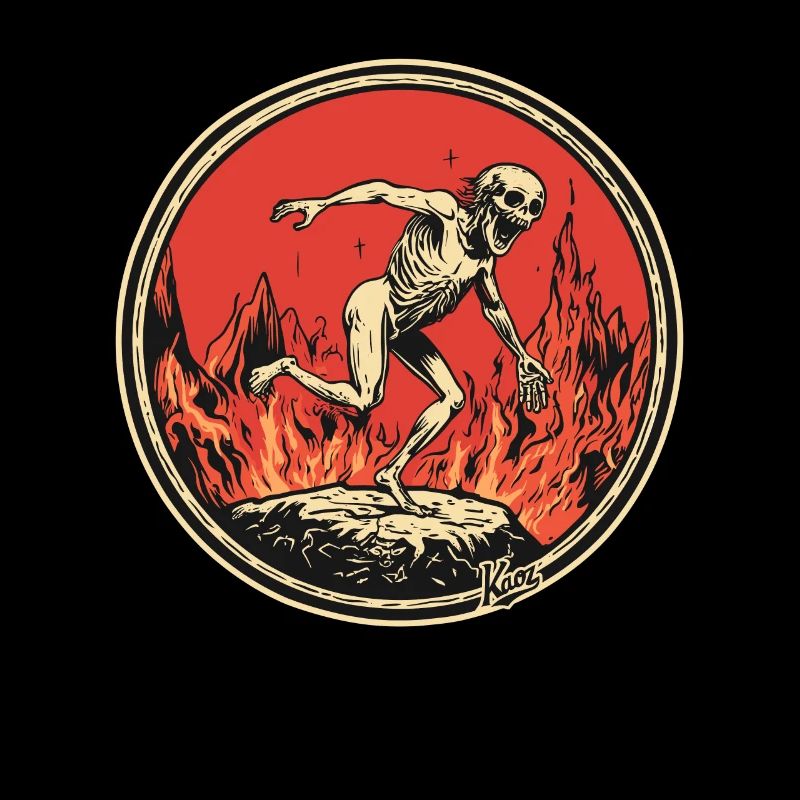 Sünder im Fegefeuer