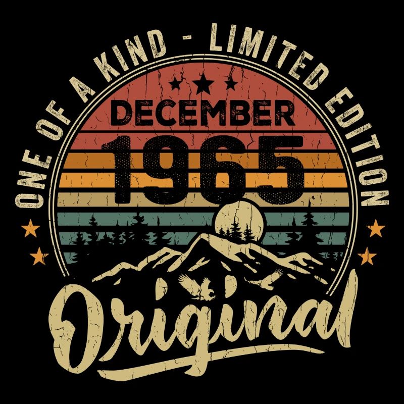 Vintage Retro Dezember 1965 Geburtstagsgeschenk