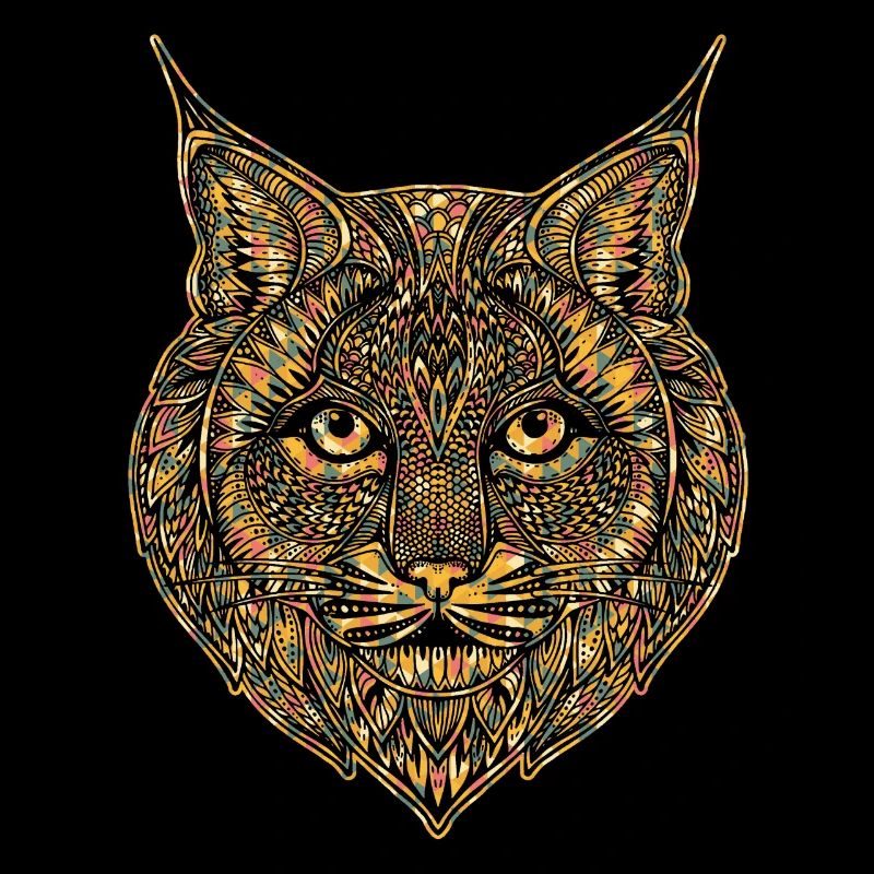 Bobcat Geometric Face