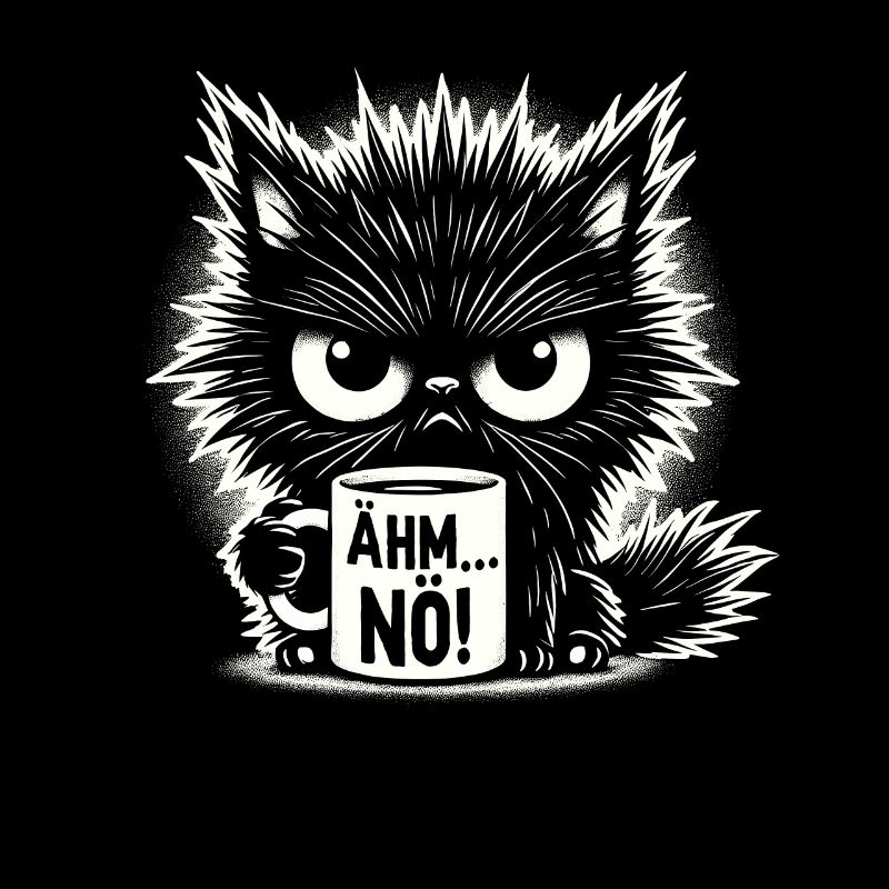 Ähm Nö, Sarkasmus & lustige Katze Tee Kaffee
