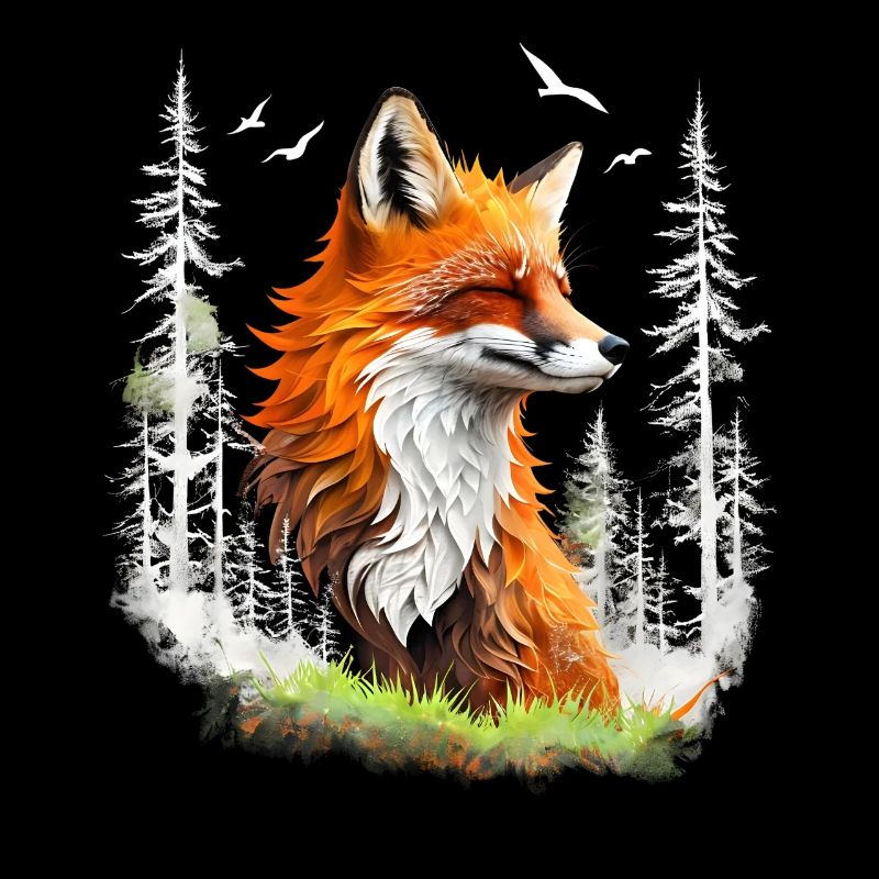 Fuchs Liebhaber Wald Blumen Kunst Füchse Cute Fox