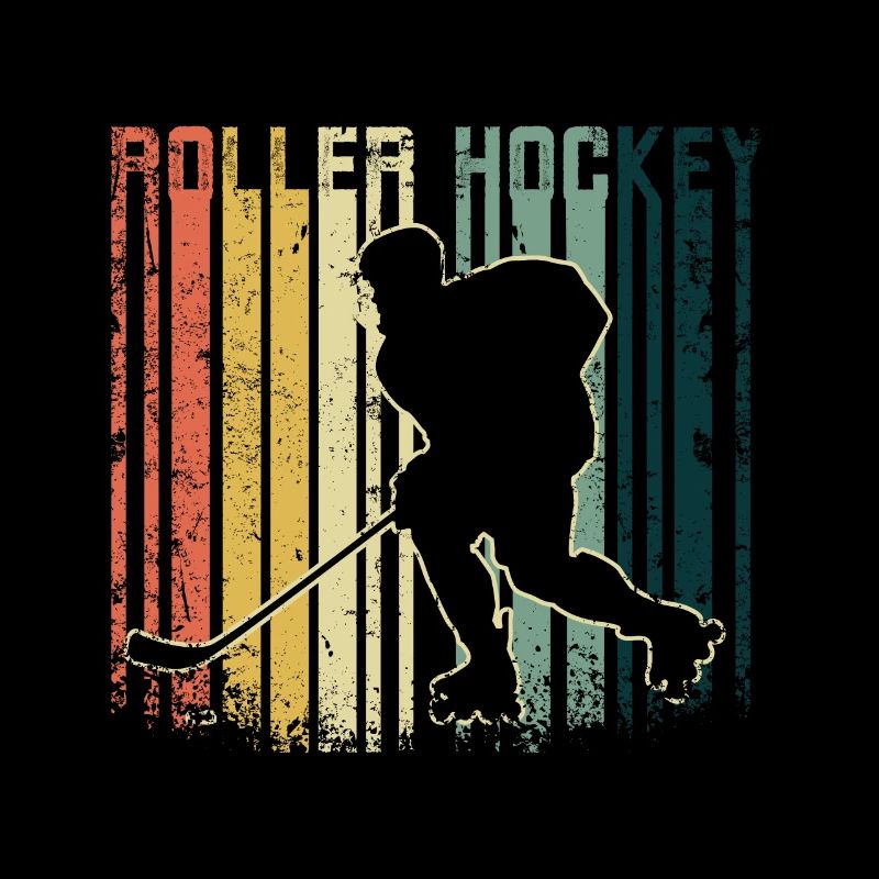 Retro Vintage Roller Hockey