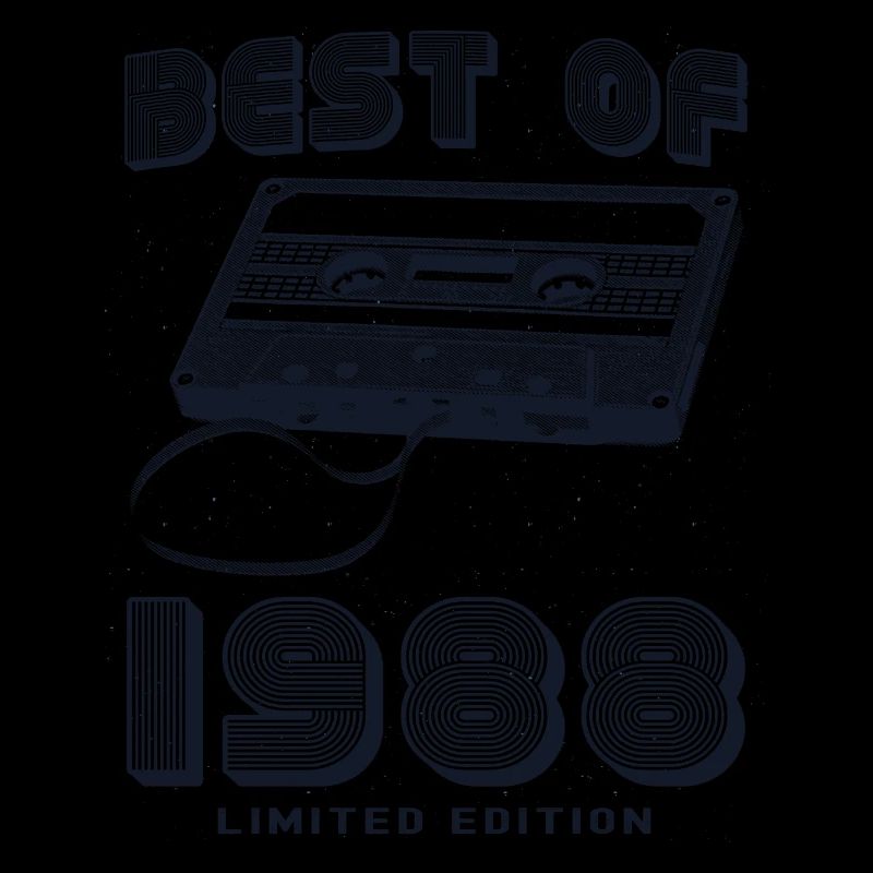 Rétro 1988 Vibes 37e anniversaire célébration Design