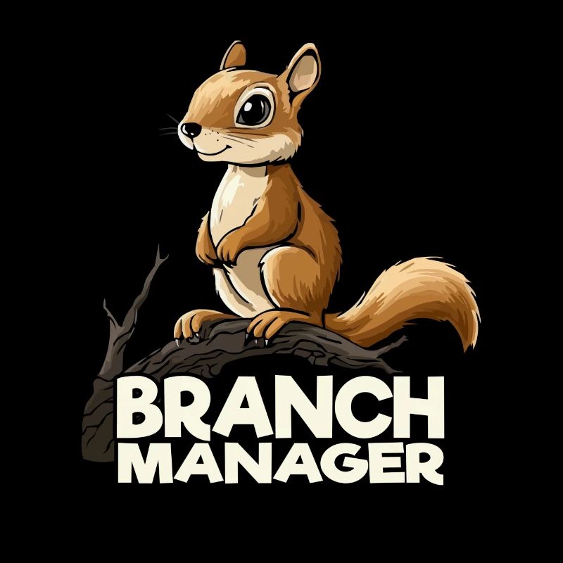 Lustiges Eichhörnchen Branch Manager Cartoon
