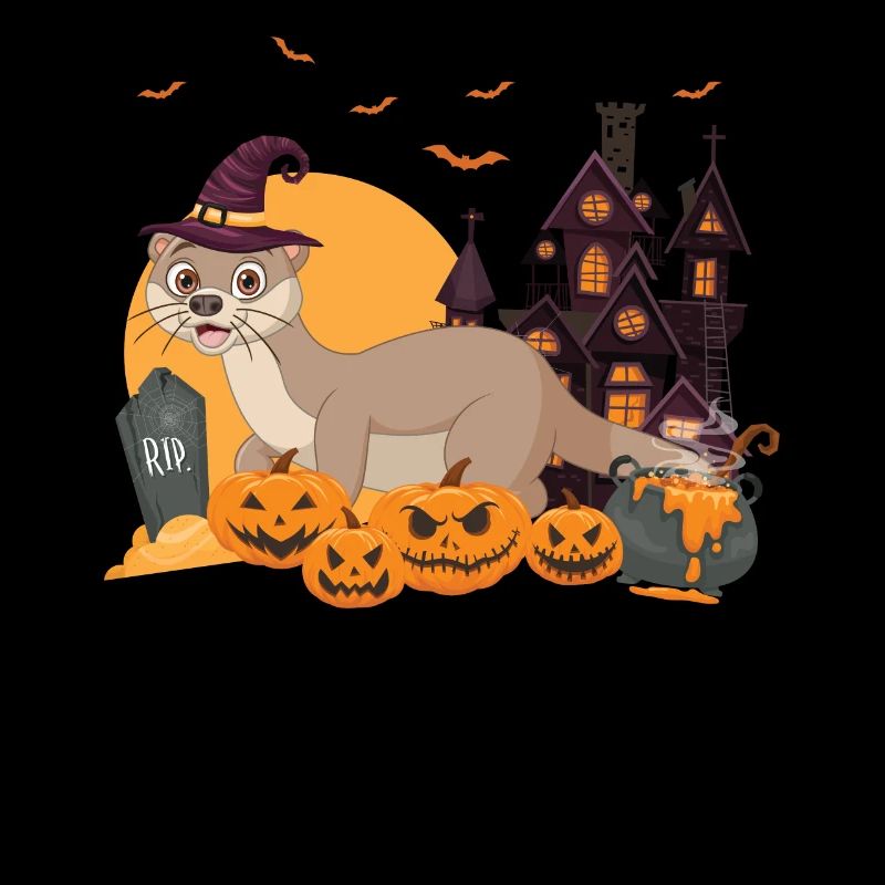 Otter Halloween Pumpkin