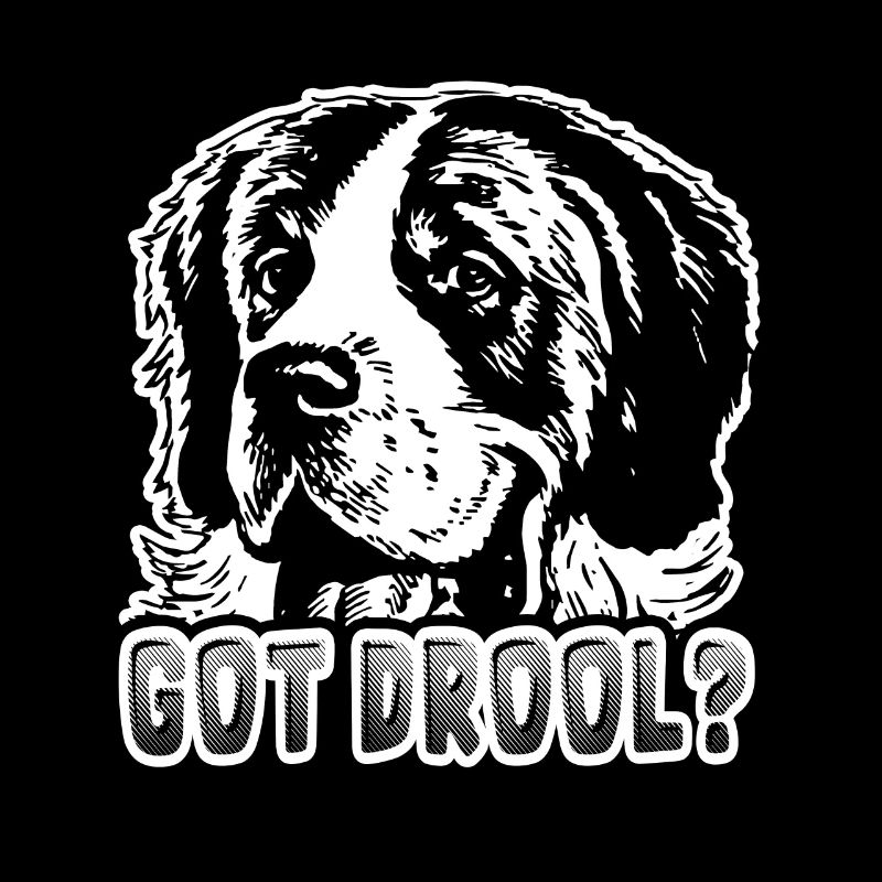 Got Drool Funny Saint Bernard Dog