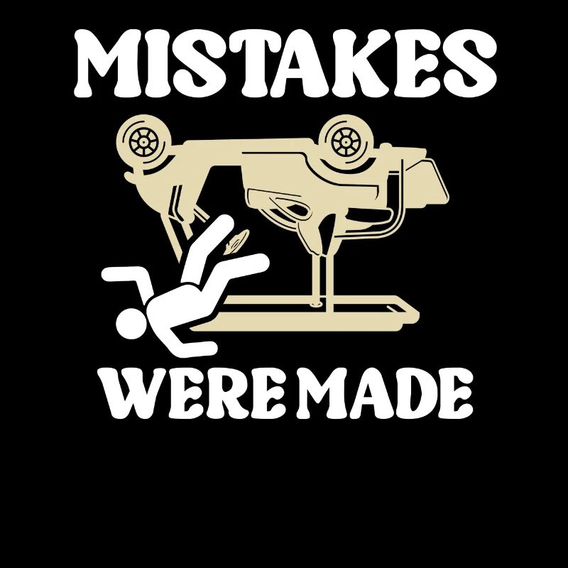 Fehler Wurden Gemacht Humorvoller Auto-Unfall