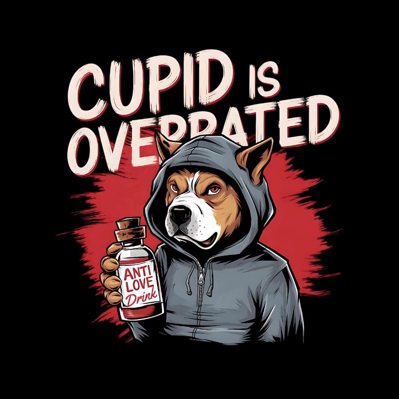 Single Valentine's Day Love Cupid Funny Saying