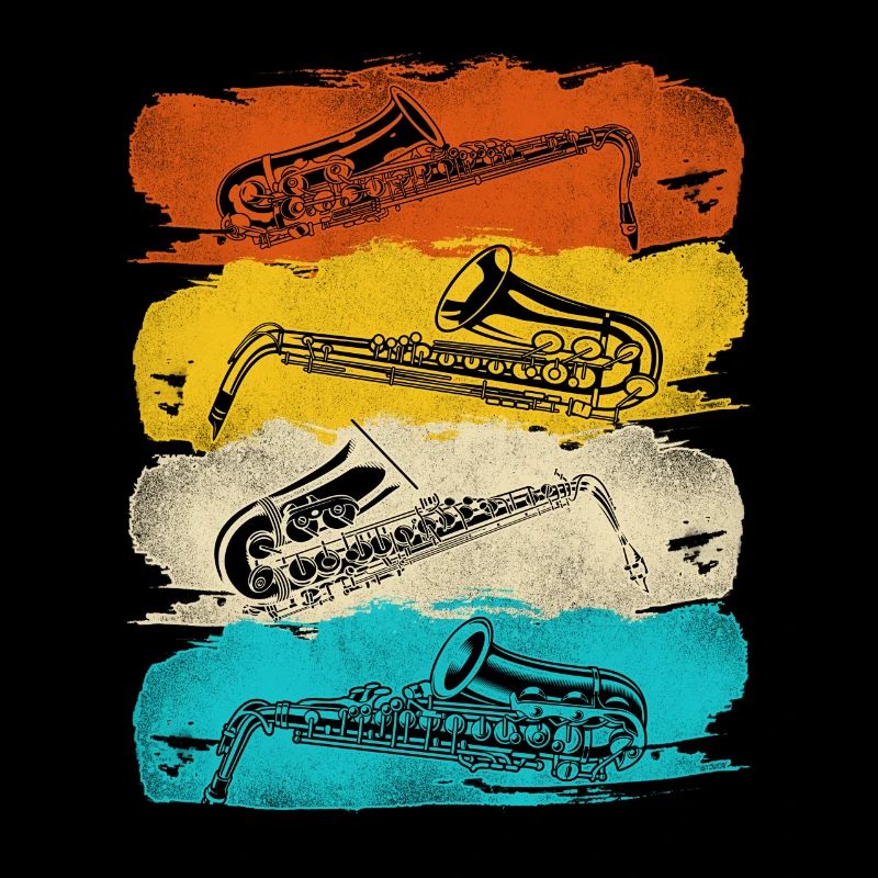 Saxophone Retro Vintage