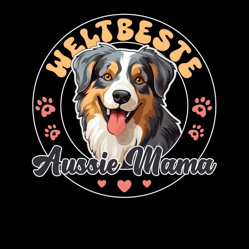 Australian Shepherd Blue Merle Groovy Aussie Mom