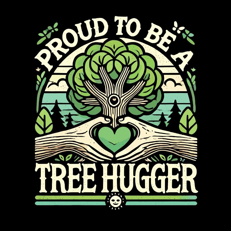 Stolz, ein Baumumarmer zu sein