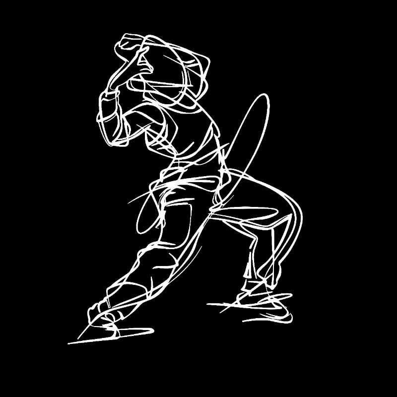 Breakdancer Line Art